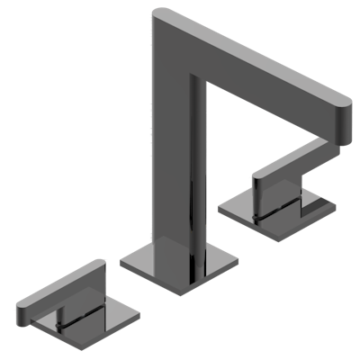 THG Paris Icon-X with Lever Handles Widespread Lavatory Set with Drain by THG Paris