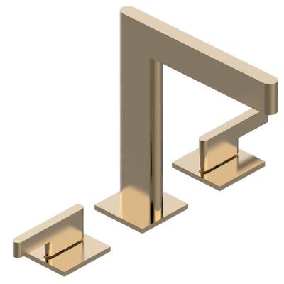 THG Paris Icon-X with Lever Handles Widespread Lavatory Set with Drain by THG Paris