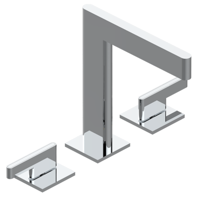 chrome polished faucet