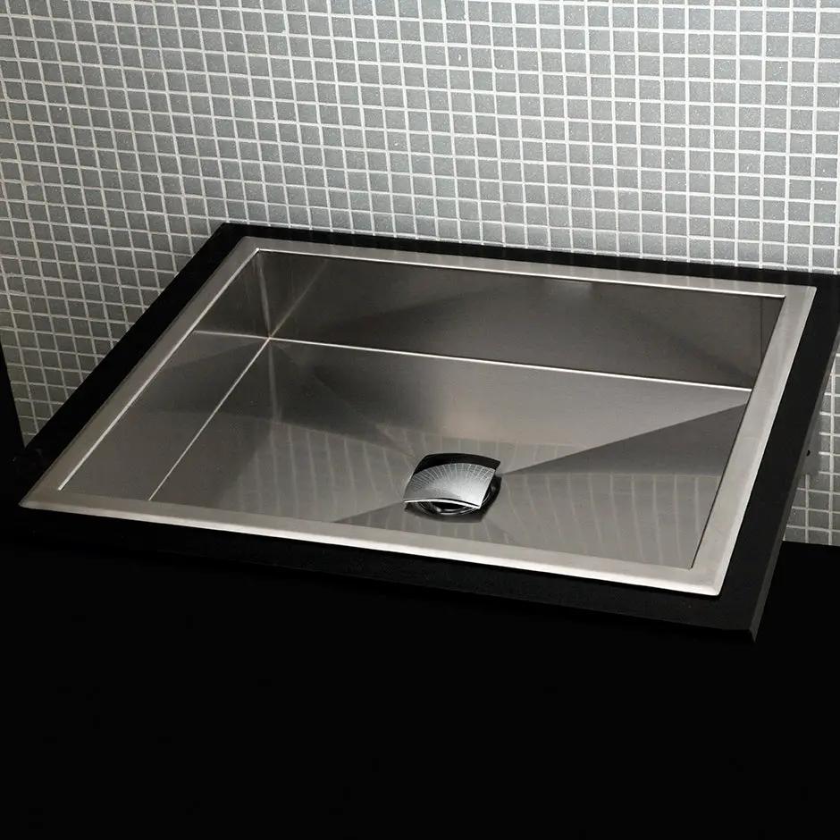 brushed stainless steel sink