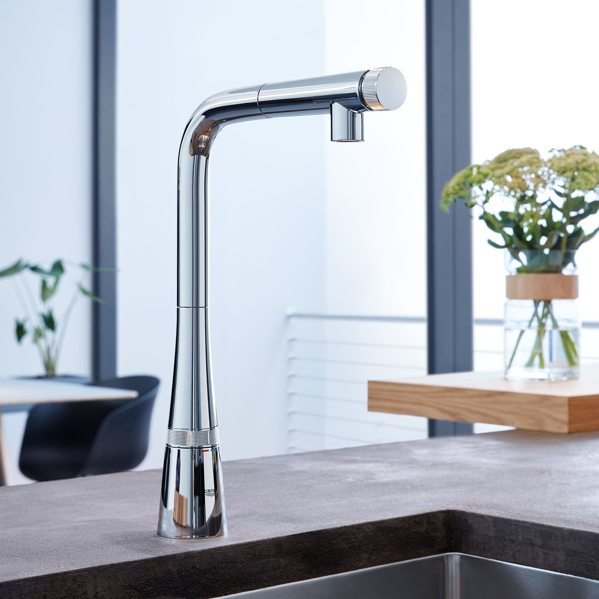 starlight chrome kitchen faucet