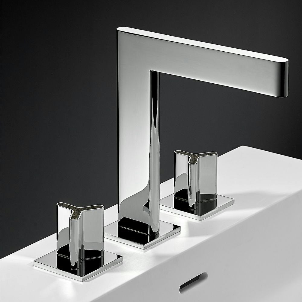 chrome polished faucet