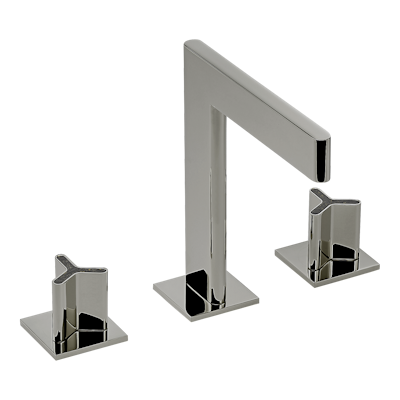 THG Paris Icon-X Carbon Gold Widespread Lavatory Set with Drain