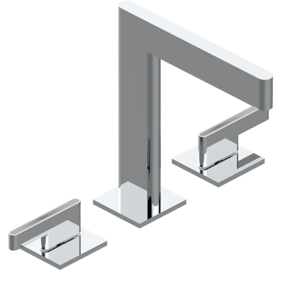 chrome polished faucet