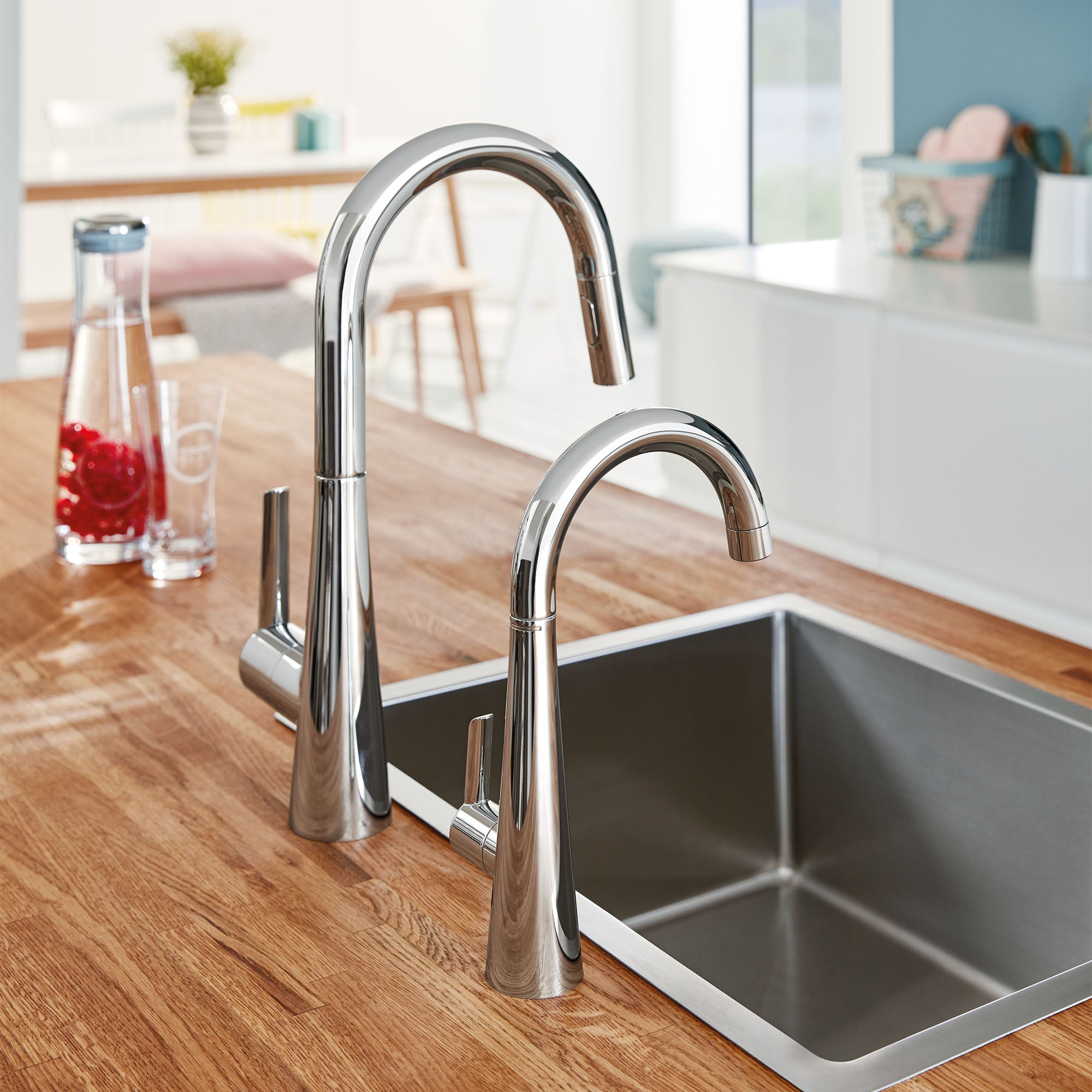 starlight chrome kitchen faucet