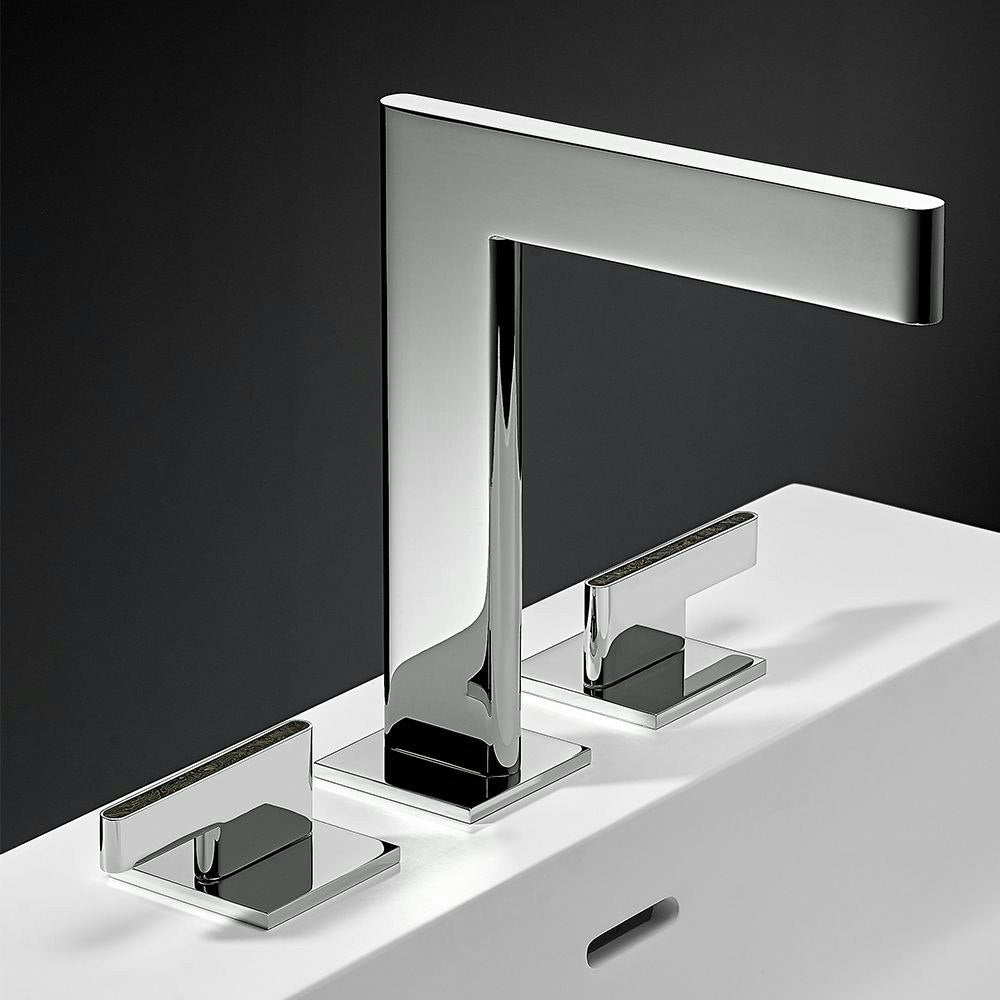 chrome polished faucet