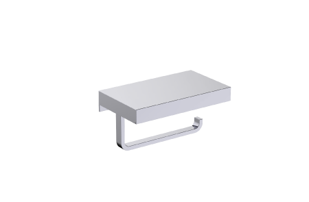 polished chrome tissue holder