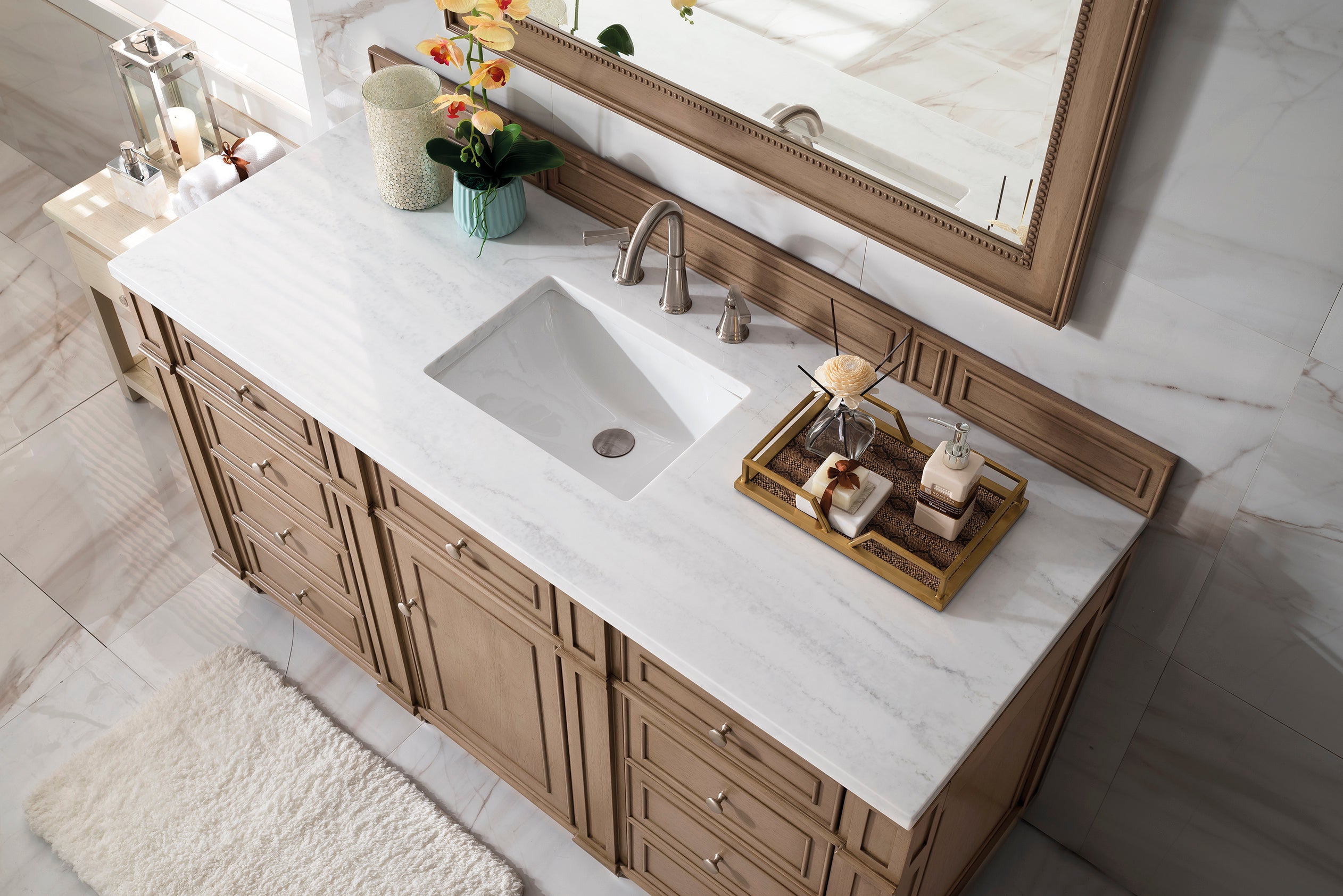 arctic fall solid surface top vanity