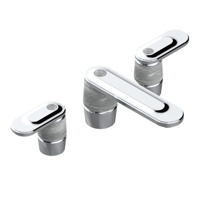 chrome polished faucet