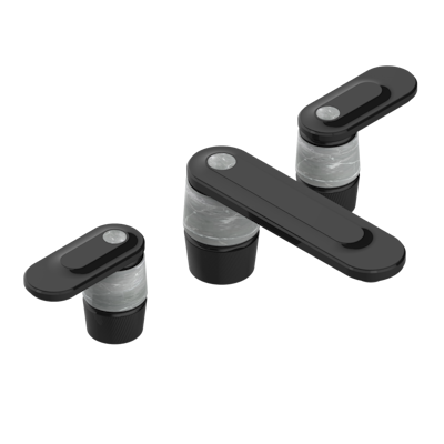 THG Paris Corvair Fior Di Bosco with Lever Handles Widespread Lavatory Set with Drain by THG Paris