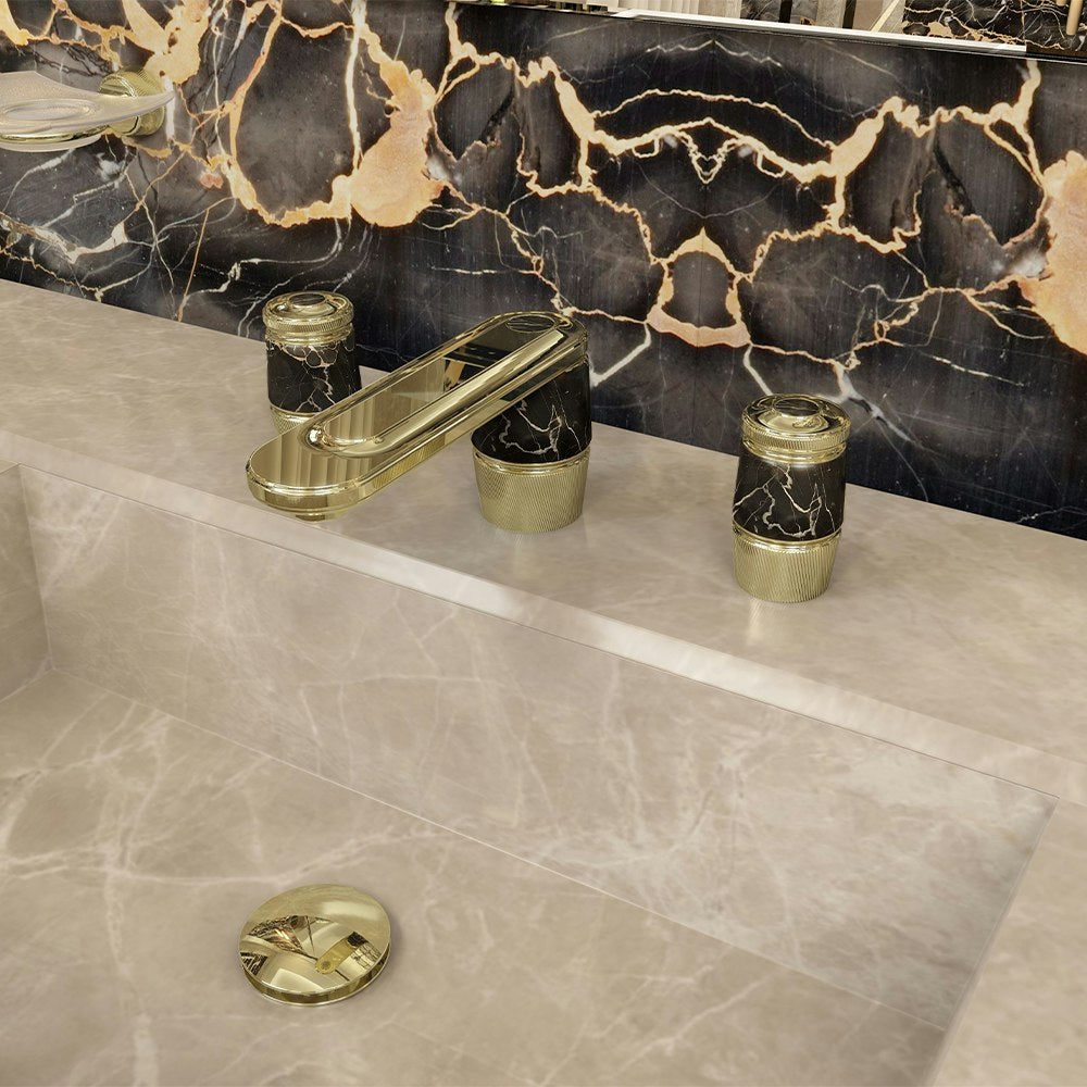 gold polished faucet