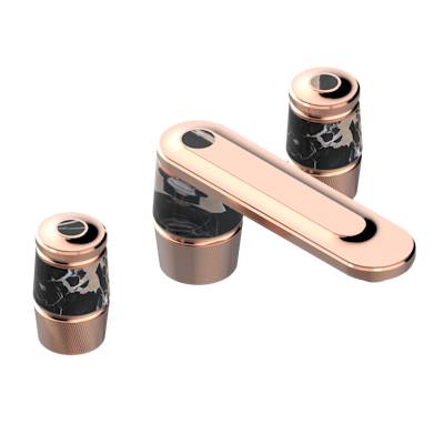 THG Paris Corvair Portoro Widespread Lavatory Set with Drain by THG Paris