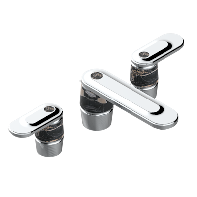 chrome polished faucet