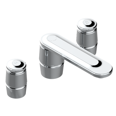 chrome polished faucet