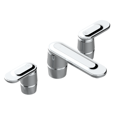chrome polished faucet