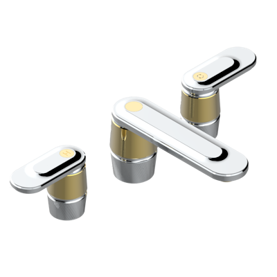 THG Paris Corvair with Lever Handles Widespread Lavatory Set with Drain by THG Paris