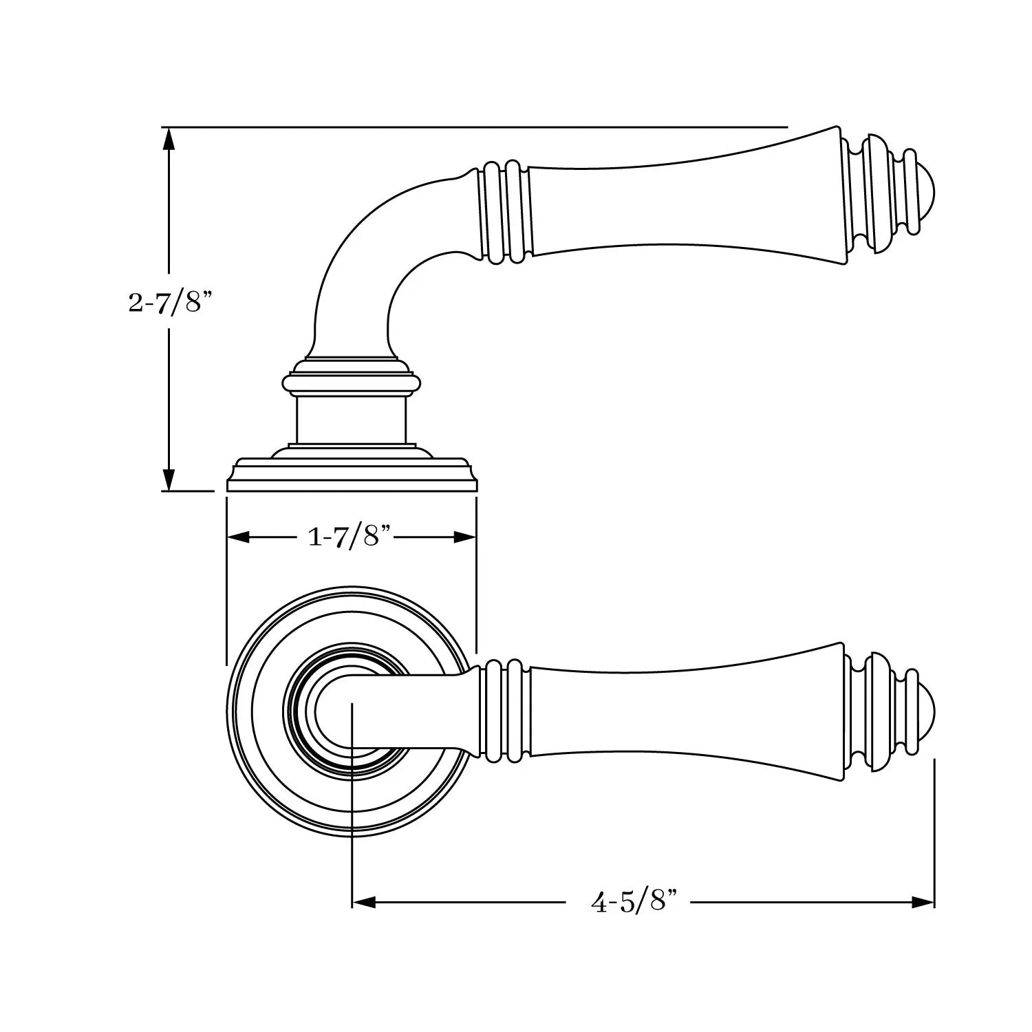 interior lever set