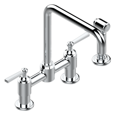 chrome polished faucet