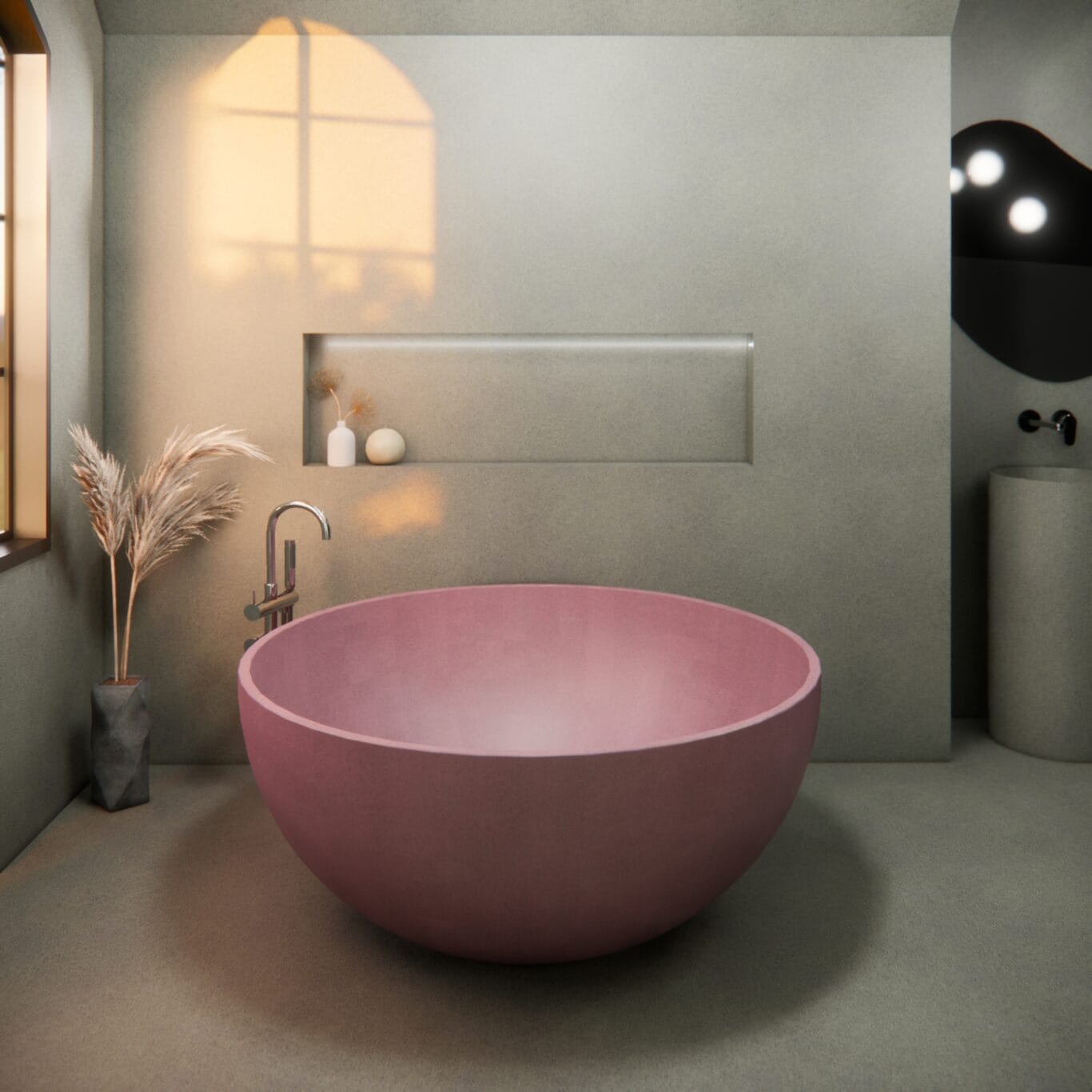 Balux Kopa 55 Concrete Freestanding Bathtub