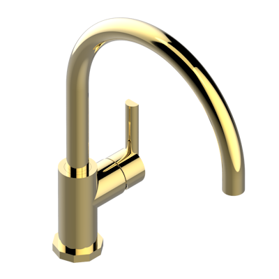 THG Paris Les Ondes Single Hole Kitchen Faucet with Swivel Spout by THG Paris