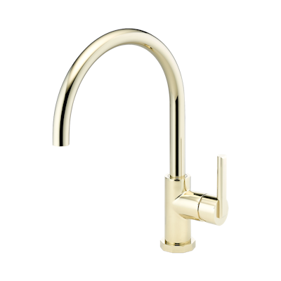 THG Paris Les Ondes Single Hole Mixer with Swivel and Side Spray by THG Paris