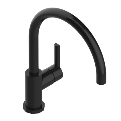 THG Paris Les Ondes Single Hole Kitchen Faucet with Swivel Spout by THG Paris