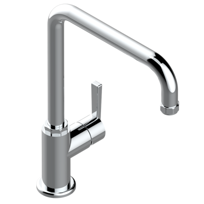 chrome polished faucet