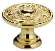 Omnia Ornate Solid Brass Ornate Cabinet Knob