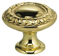 Omnia Ornate Solid Brass Ornate Cabinet Knob