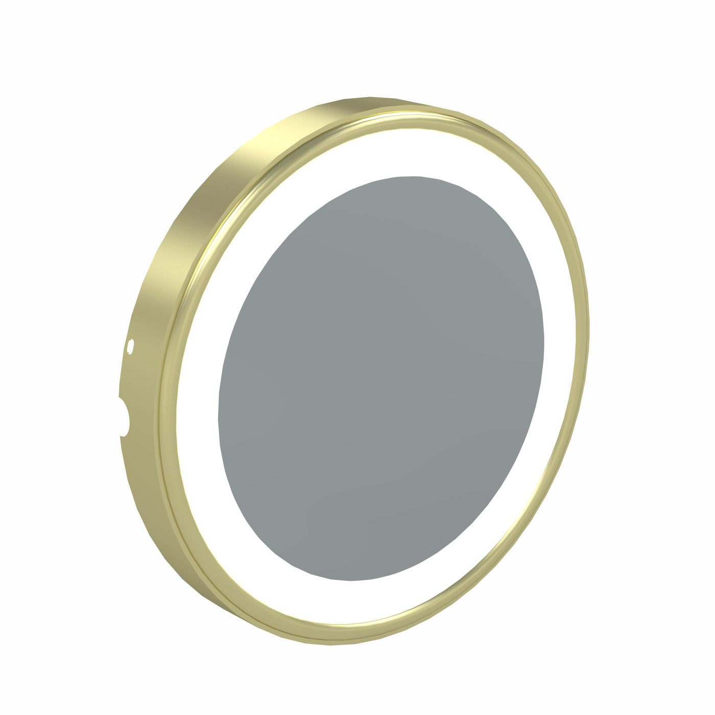brushed brass makeup mirror
