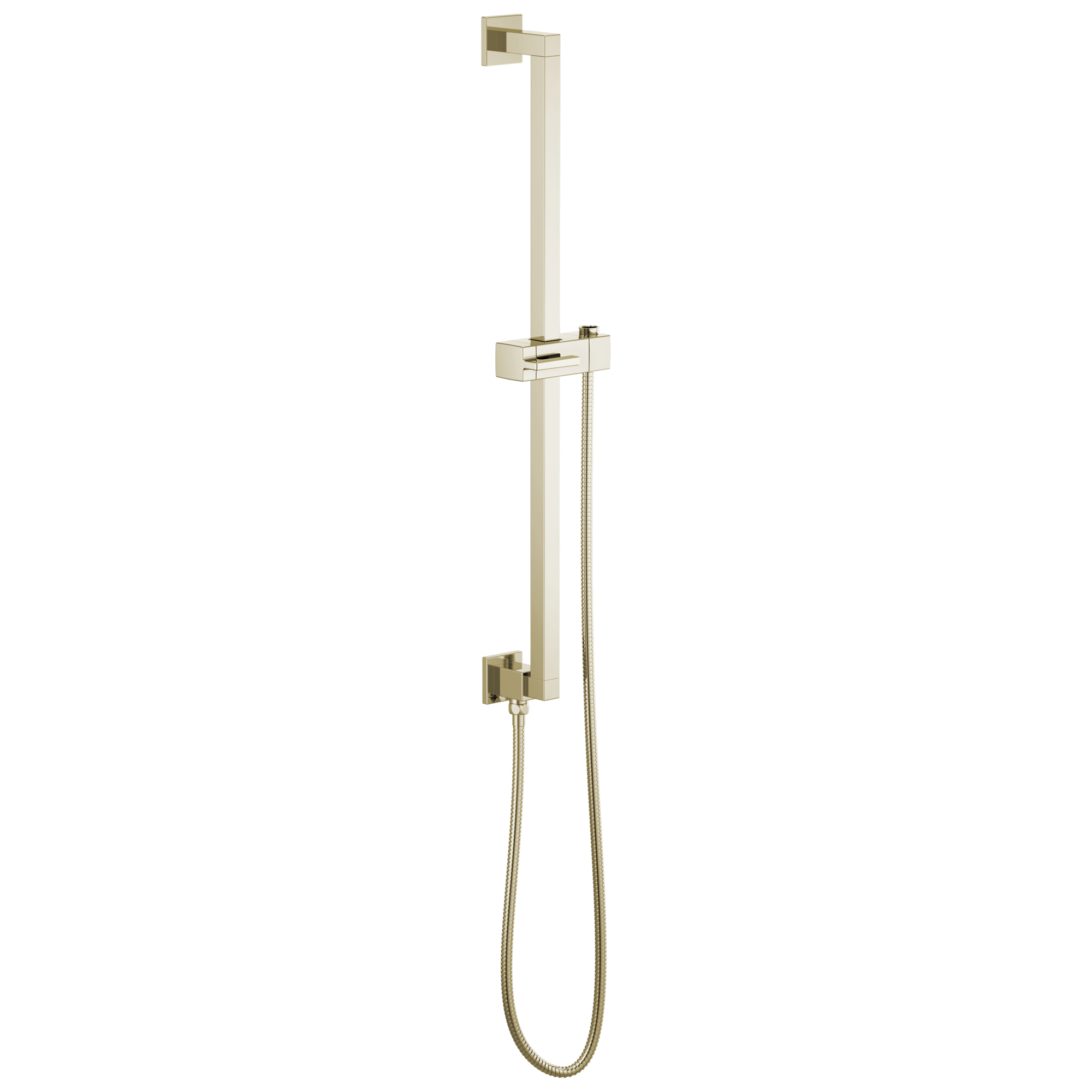Brizo Universal Showering Linear Square Slide Bar With Hose