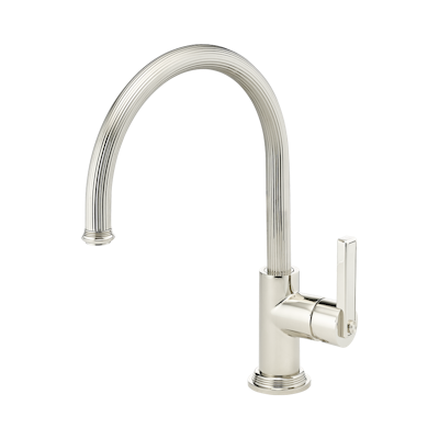 THG Paris Grand Central Metal Single Hole Kitchen Faucet with Swivel Spout