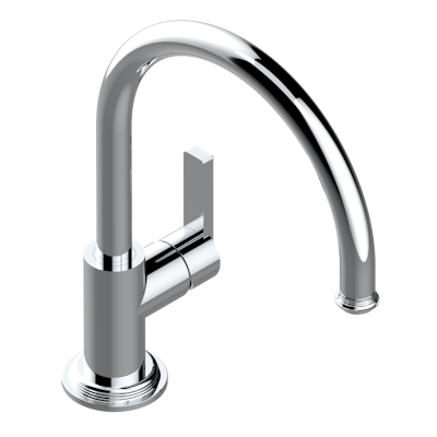 chrome polished faucet