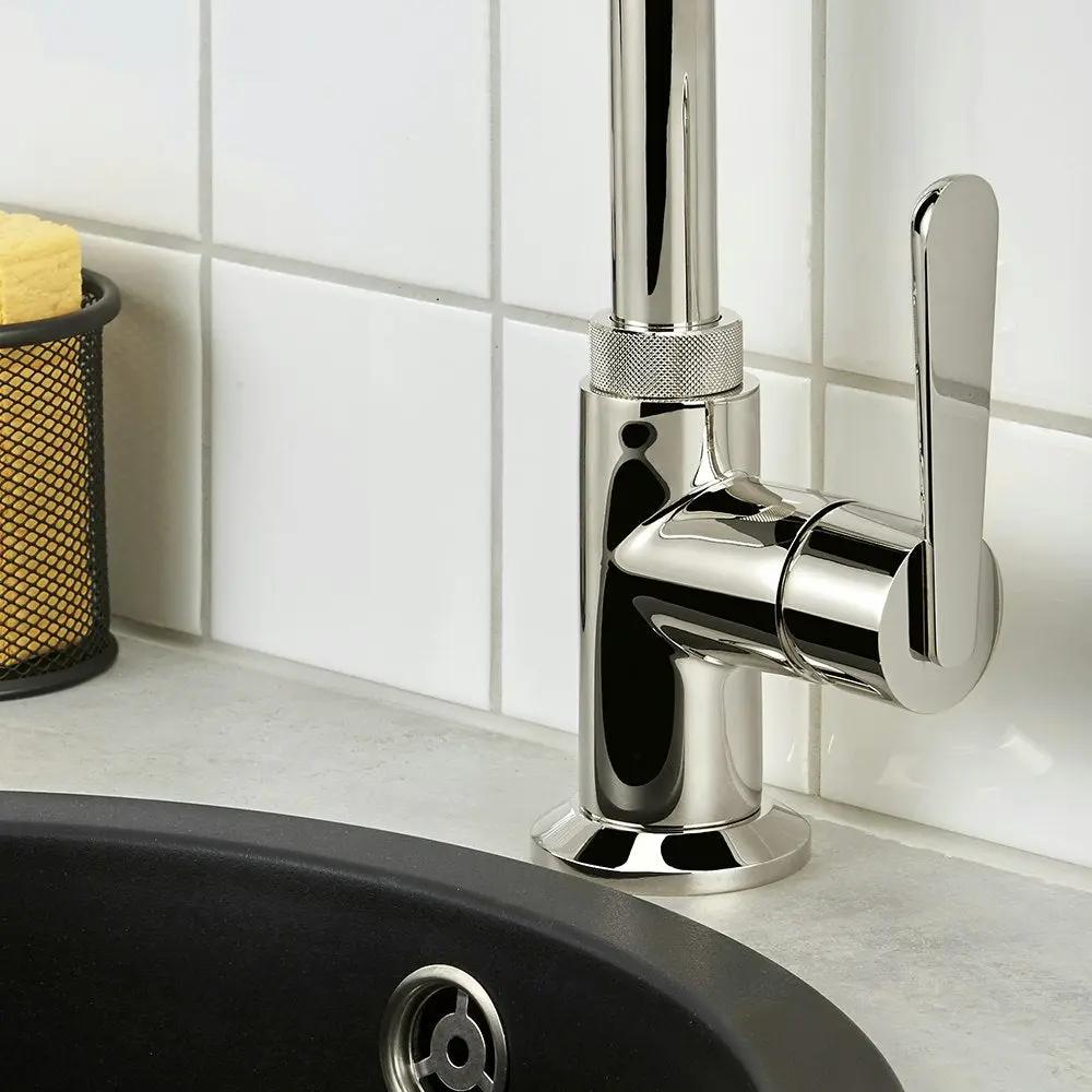 nickel polished faucet