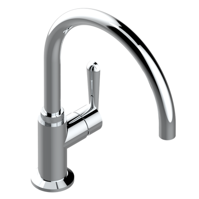 chrome polished faucet
