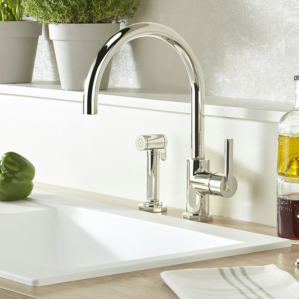 chrome polished faucet