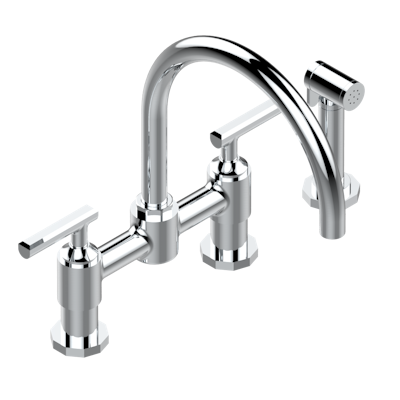 chrome polished faucet
