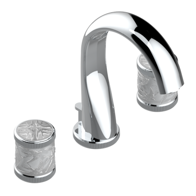 chrome polished faucet