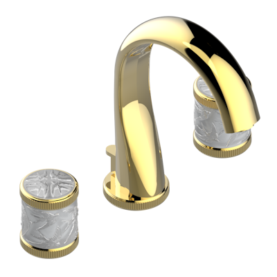THG Paris Hirondelles Widespread Lavatory Set with Drain by THG Paris