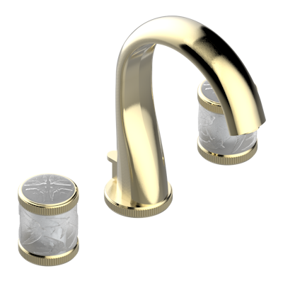 THG Paris Hirondelles Widespread Lavatory Set with Drain by THG Paris
