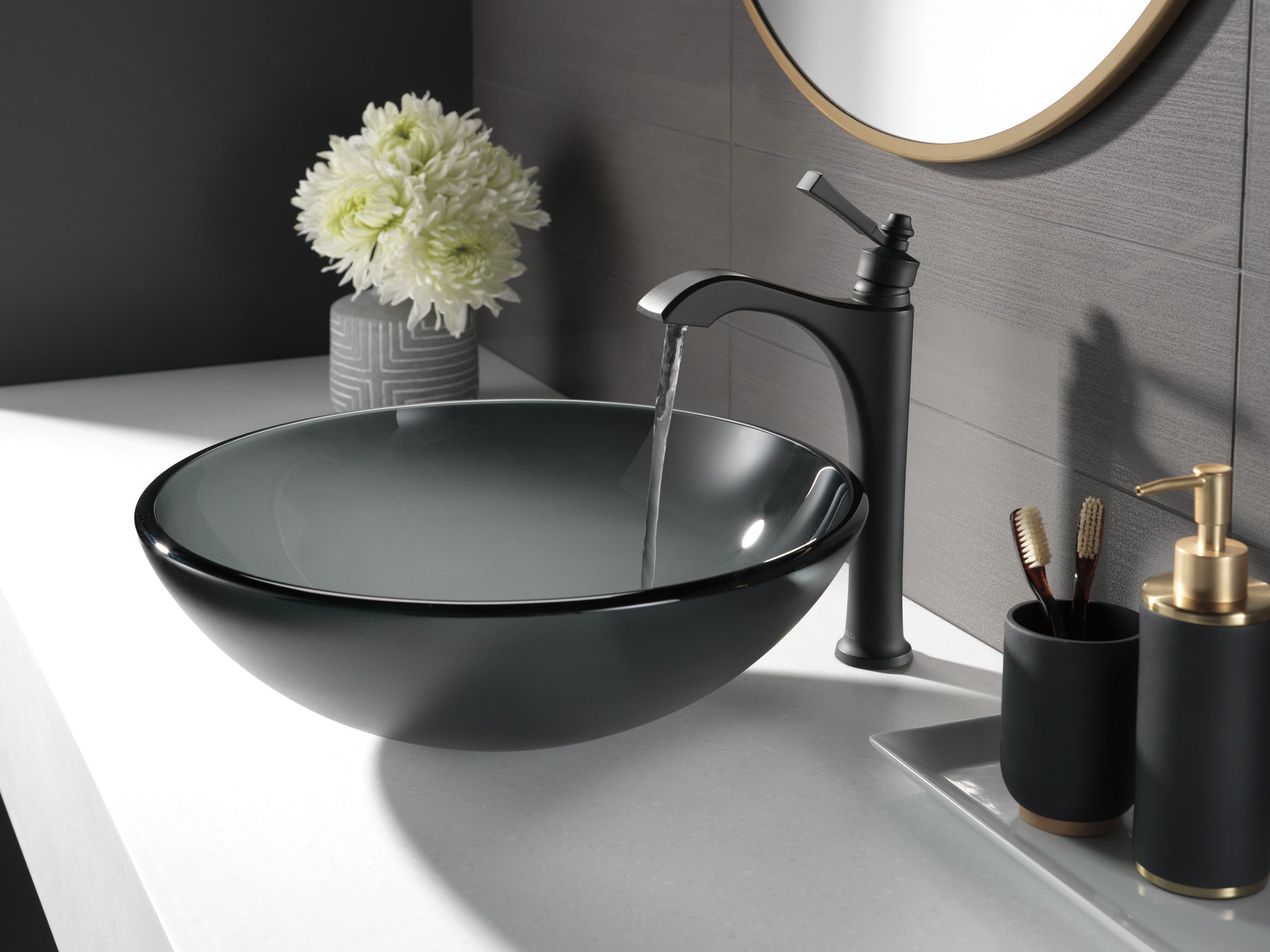 matte black faucet handle