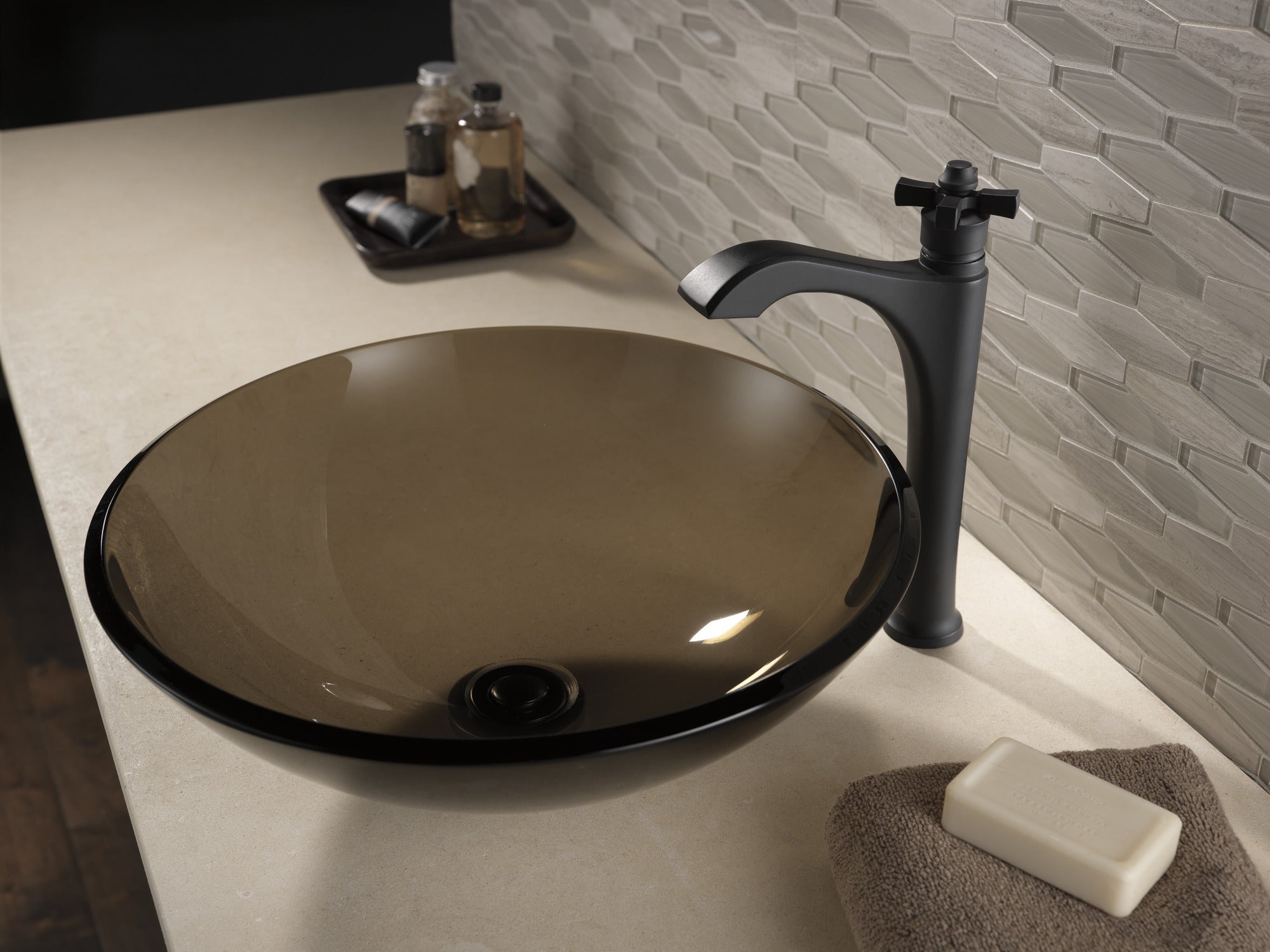 matte black faucet handle