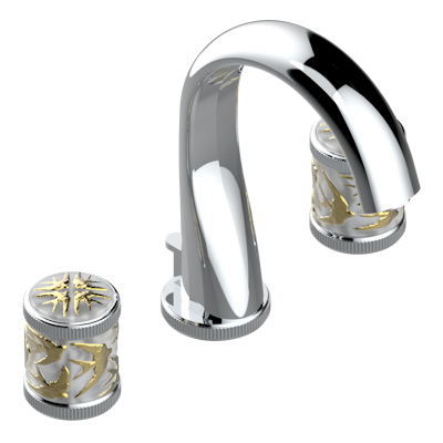 chrome polished faucet