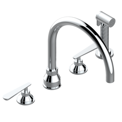 chrome polished faucet