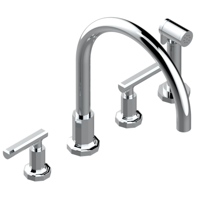 chrome polished faucet