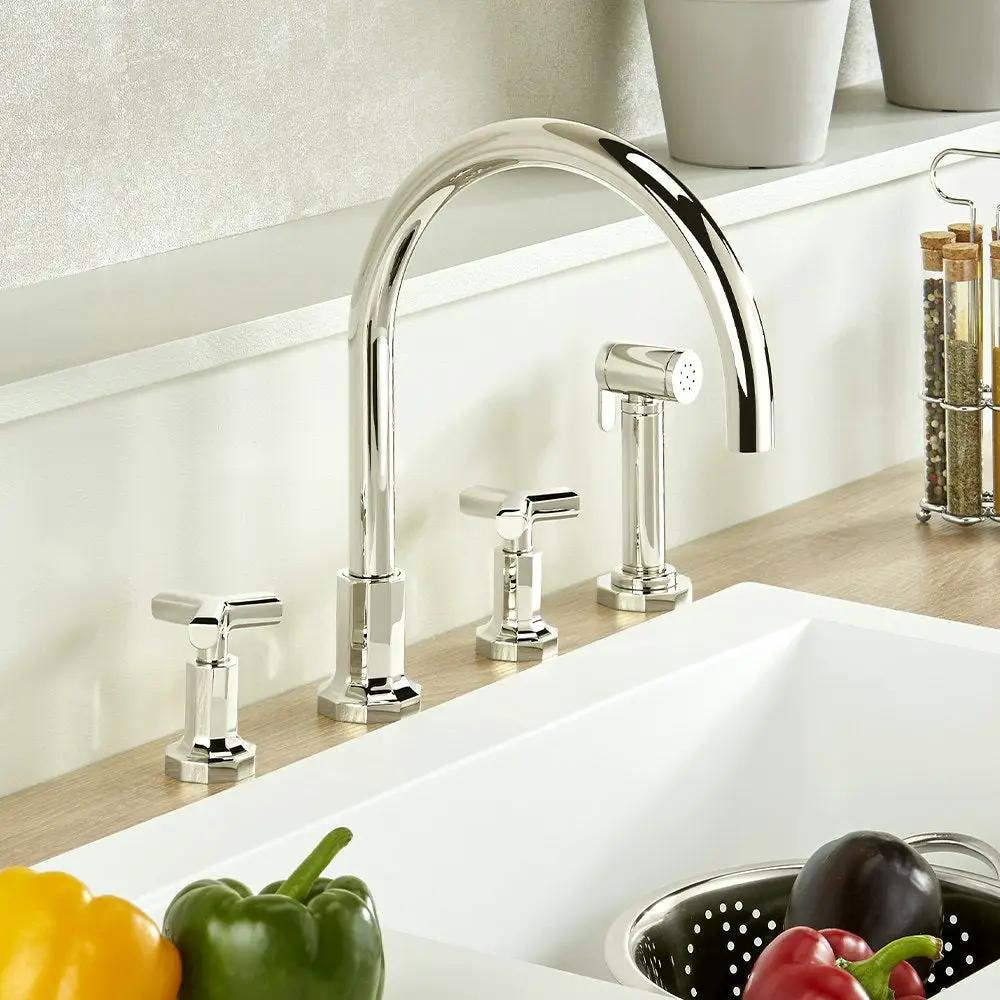 nickel polished faucet