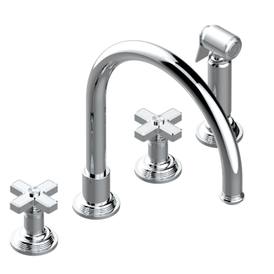 chrome polished faucet