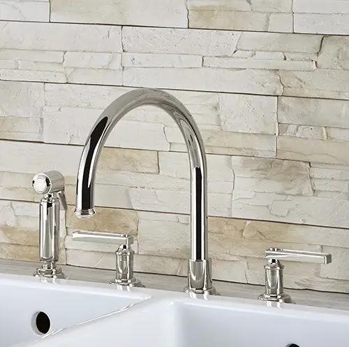 nickel polished faucet