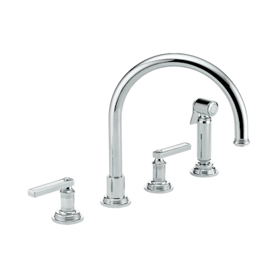 chrome polished faucet