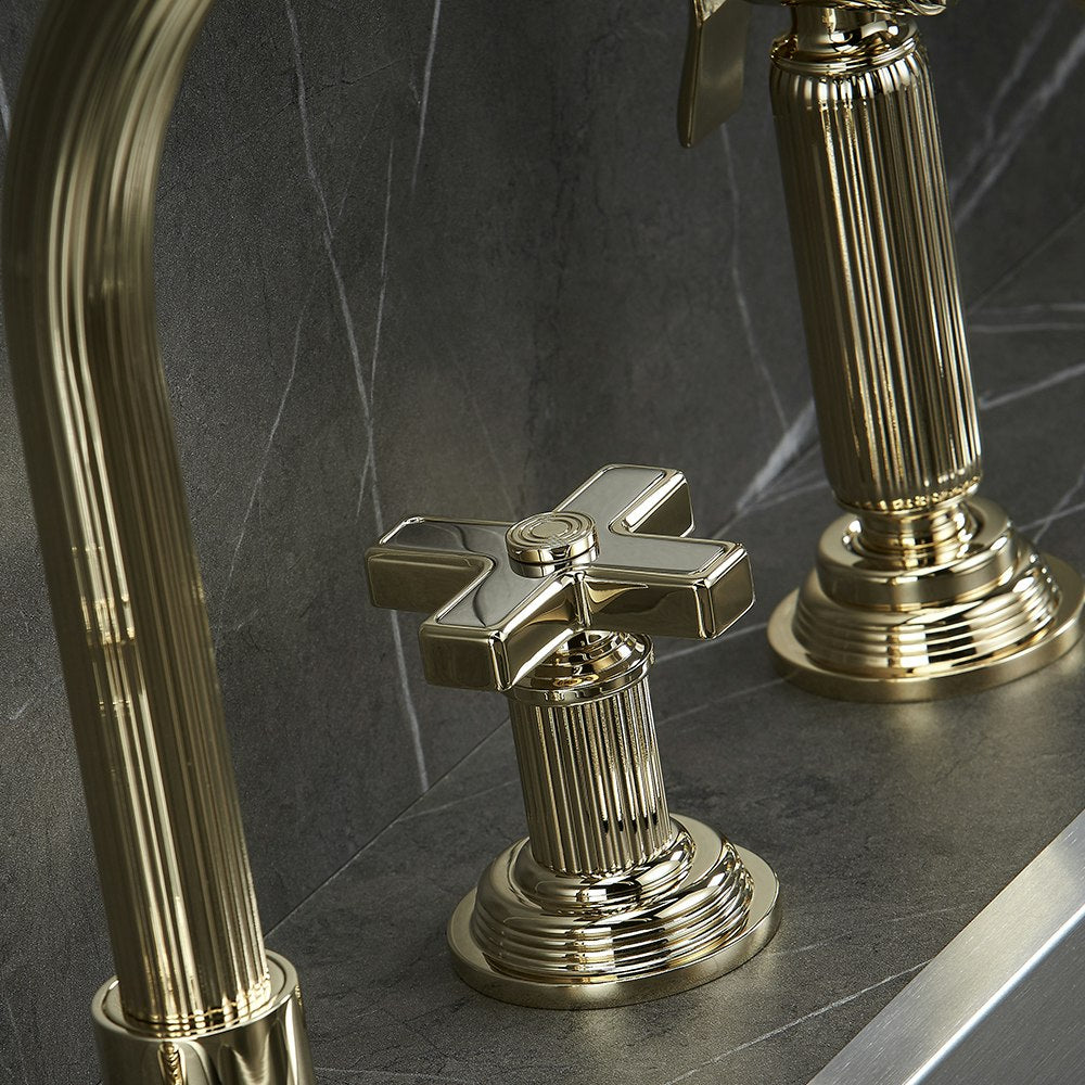 gold polished faucet